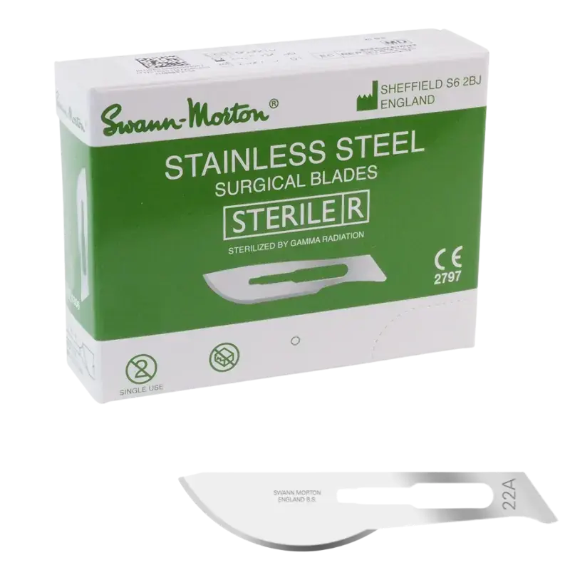 Swann-Morton Klingen Steril - 100 Stk 22A Sale