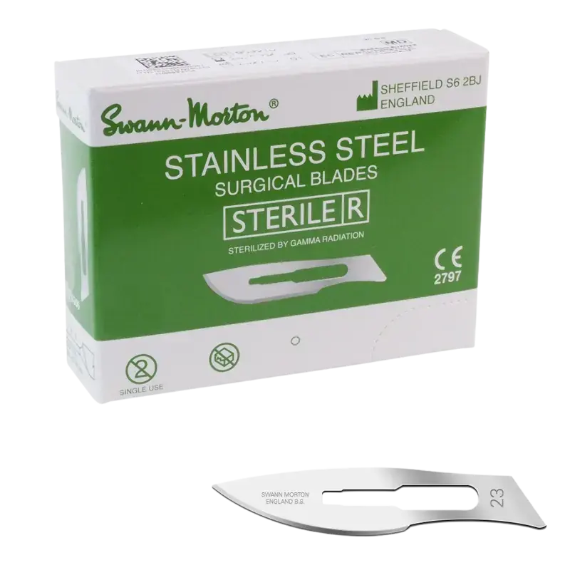Swann-Morton Klingen Steril - 100 Stk 23 Neuheit