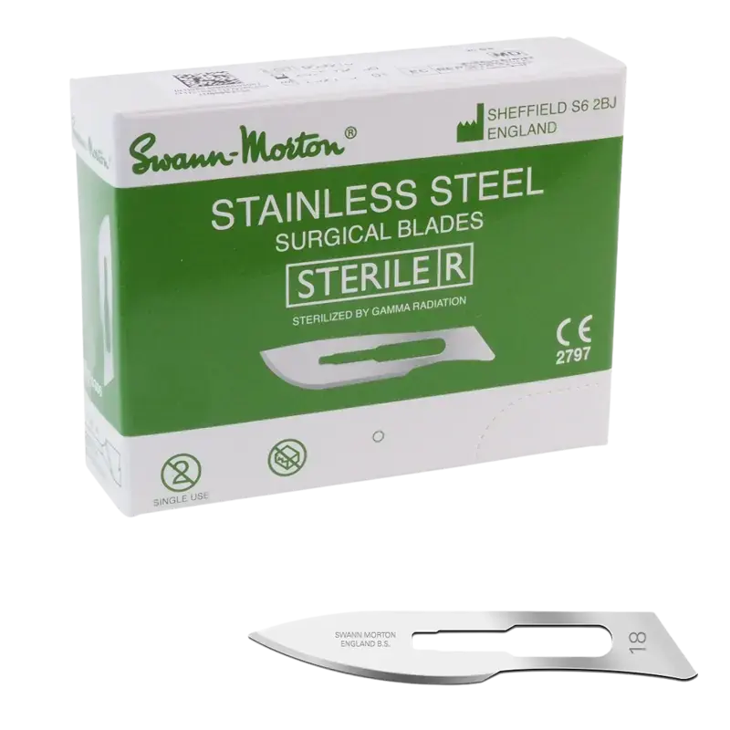 Swann-Morton Klingen Steril - 100 Stk 18 Jetzt Kaufen