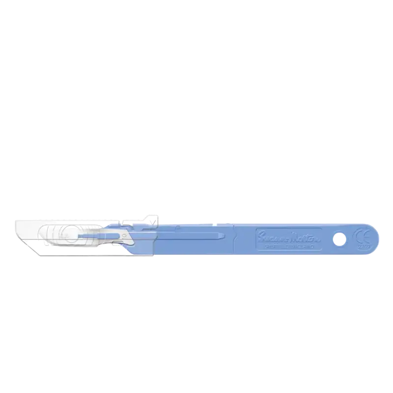 Billig Swann-Morton Disposable Sterile Blades With Handle & Retracting Guard 10
