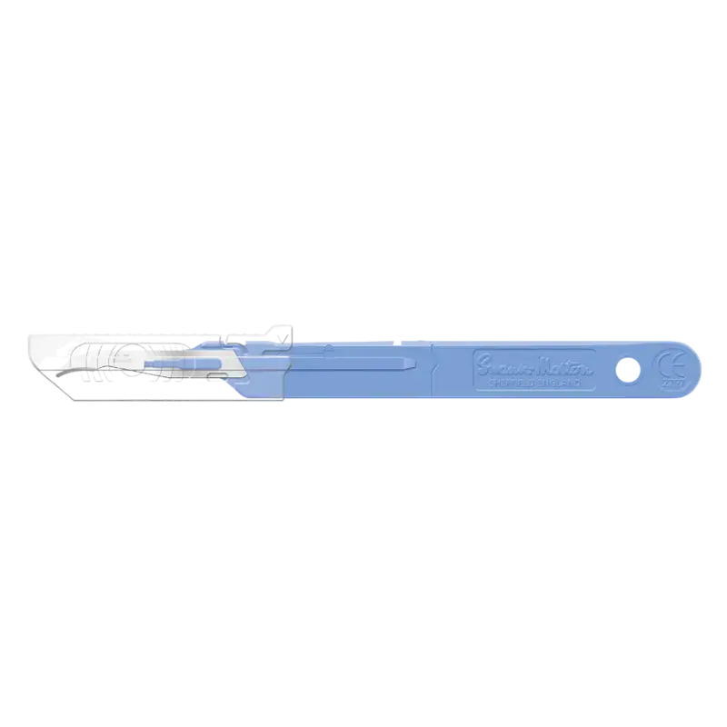 Swann-Morton Disposable Sterile Blades With Handle & Retracting Guard SC Letzte Chance