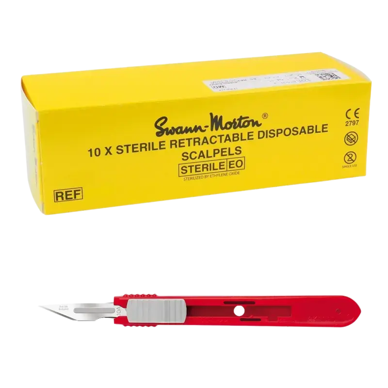 Finale Aktion Swann-Morton Retractable Sterile Safety Blades 10pcs 10A