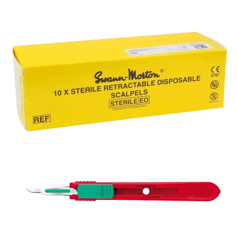 Swann-Morton Retractable Sterile Safety Blades 10pcs 15 Online Kaufen