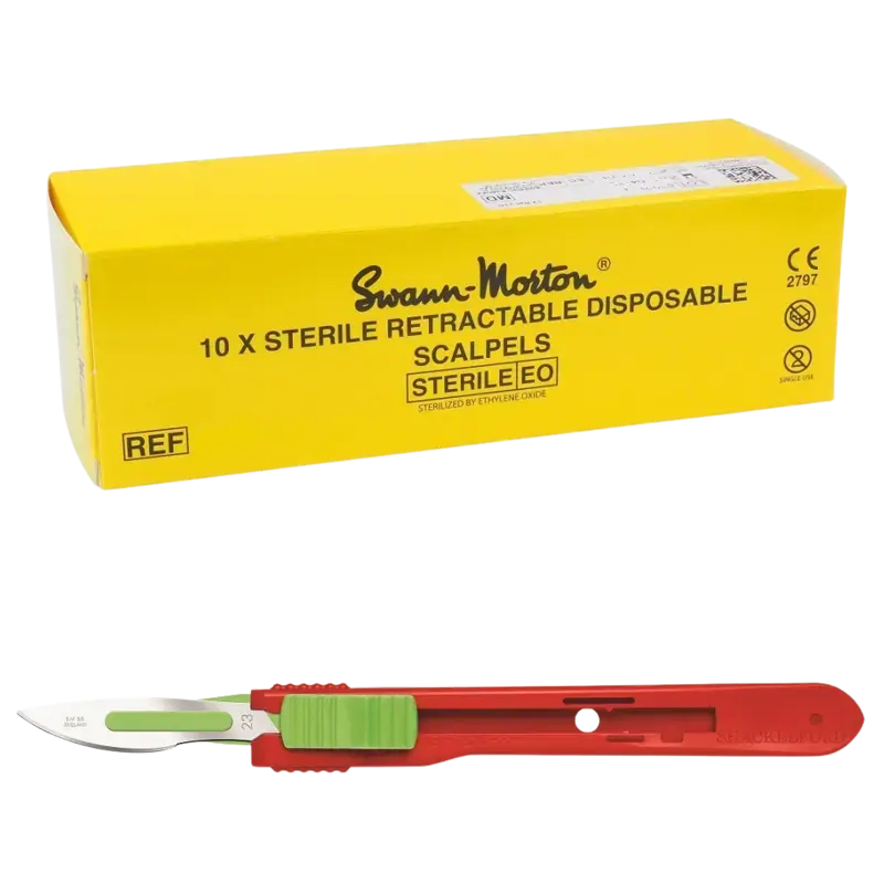 Meistverkauft Swann-Morton Retractable Sterile Safety Blades 10pcs 23