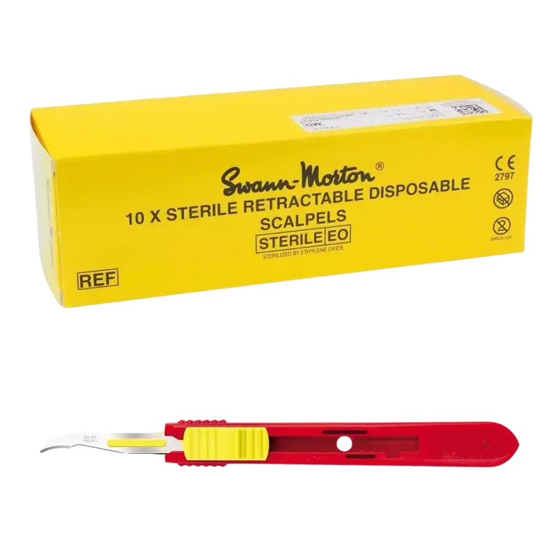 Schneller Versand Swann-Morton Retractable Sterile Safety Blades 10pcs SC