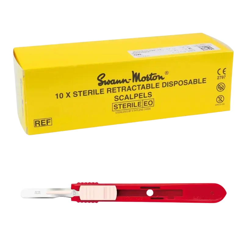 Swann-Morton Retractable Sterile Safety Blades 10pcs 10R Kracherpreis