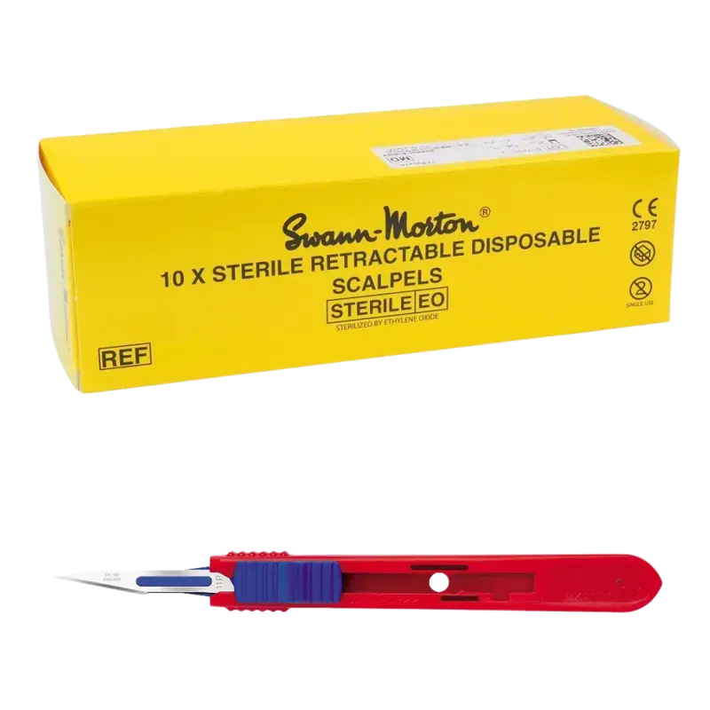 Top-Seller Swann-Morton Retractable Sterile Safety Blades 10pcs 11P