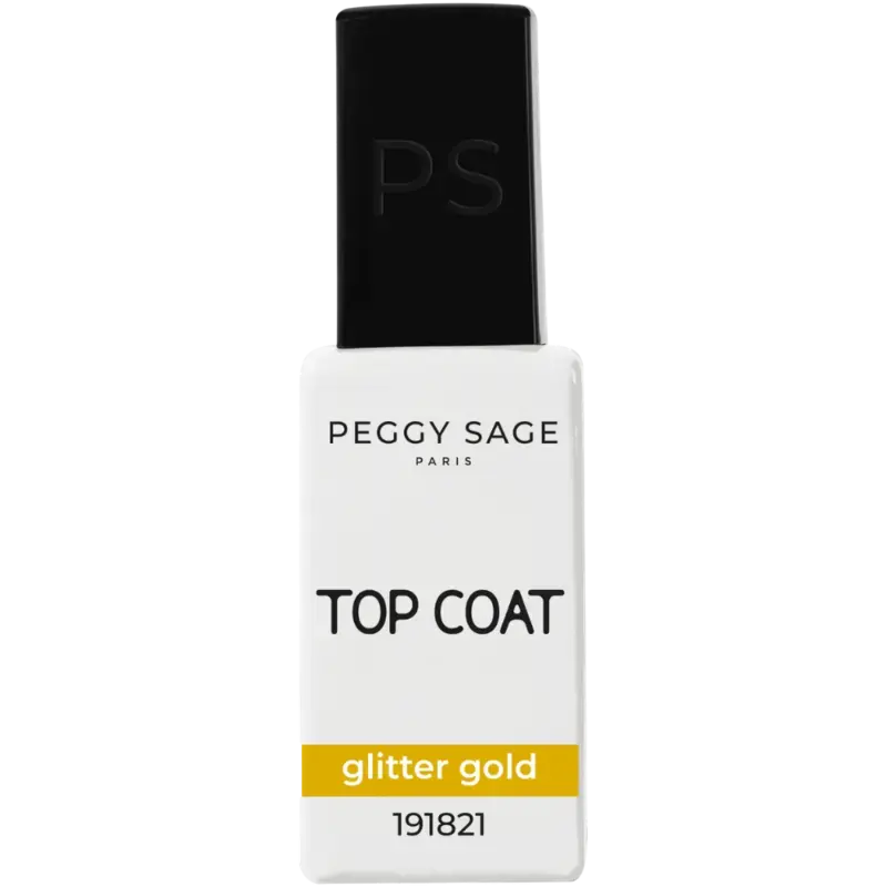 Peggy Sage Top Coat Finish 11ml Glitter Gold Geprüft