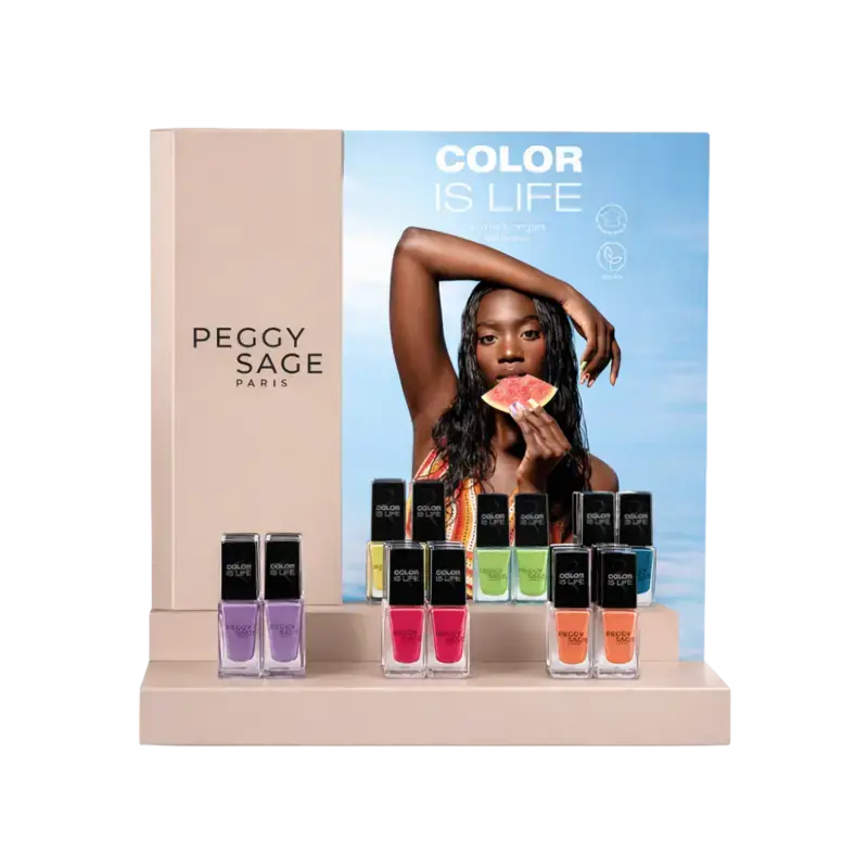 Zertifiziert Peggy Sage Color Is Life Nail Lacquer Summer 2026 Display 6x5ml