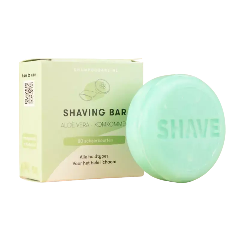 Shampoobars Shaving Bar 60g Aloë Vera - Komkommer Highlight