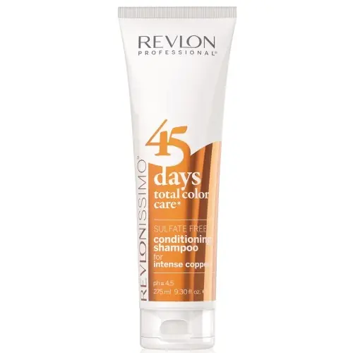 Revlon 45 Days 2 IN 1 Shampoo & Conditioner 275ml Intense Coppers Heißes Angebot