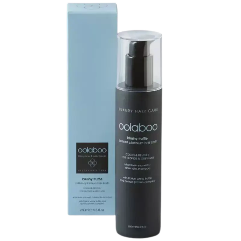 Meistverkauft Oolaboo Blushy Truffle Brilliant Platinum Hair Bath 250ml