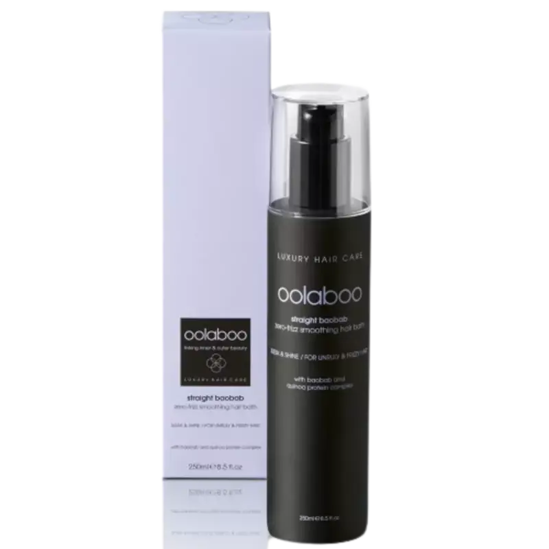 Billig Oolaboo Straight Baobab Zero-Frizz Smoothing Hair Bath 250ml