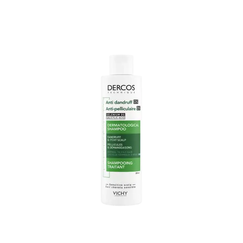 Vichy Dercos Anti-dandruff Dermatological Shampoo - Normal to Oily Hair 200ml Echt