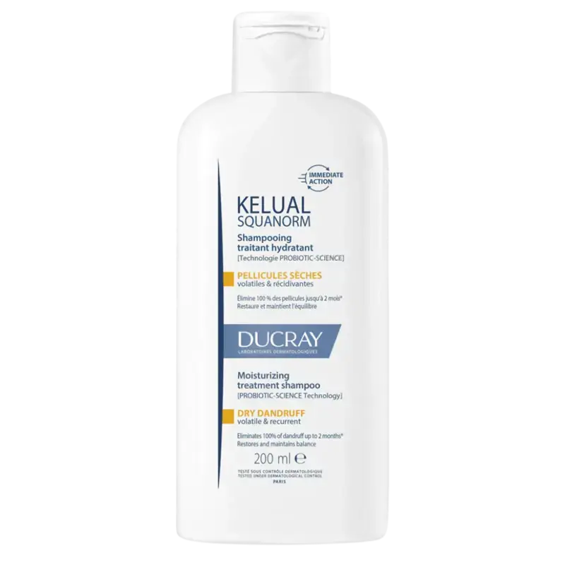 Ducray KELUAL SQUANORM Moisturizing Treatment Shampoo - Dry Dandruff 200ml Meistverkauft