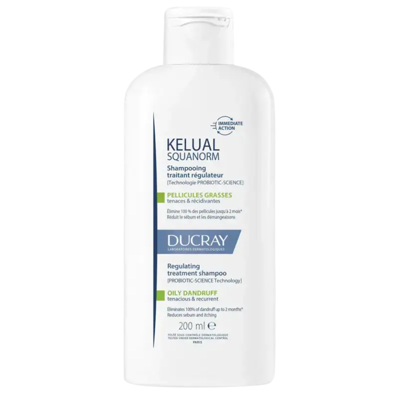 Ducray KELUAL SQUANORM Regulating Treatment Shampoo - Oily Dandruff 200ml Aktuell