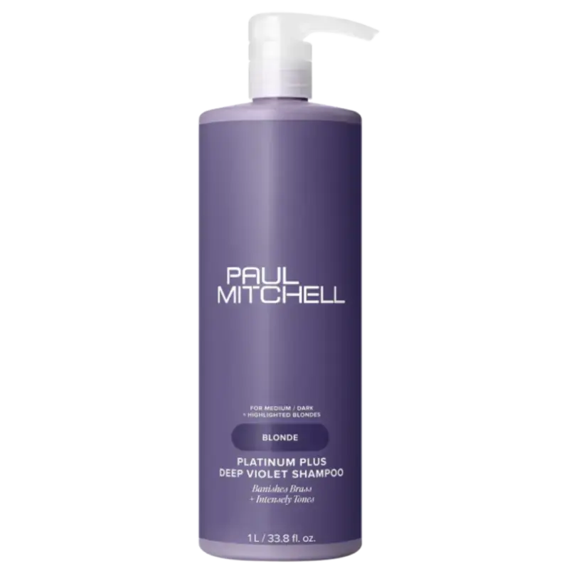 Paul Mitchell Platinum Plus Deep Violet Shampoo 1000ml Highlight