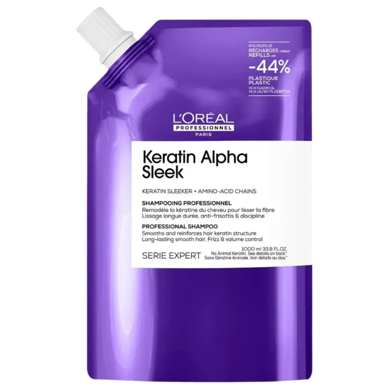 Sofort Bestellen L‘Oréal Professionnel SE Keratin Alpha Sleek Shampoo 1000ml - Refill