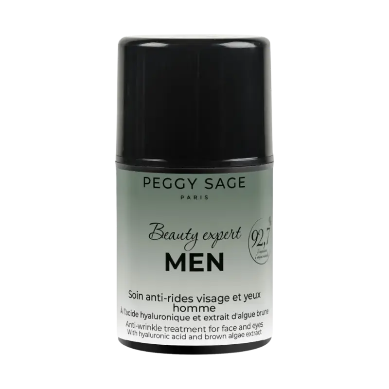 Günstig Peggy Sage Beauty Expert Men Anti-Wrinkle Treatment For Face And Eyes - Beauty Expert Men - With Hyaluronic Acid And Brown Algae Extract 50ml