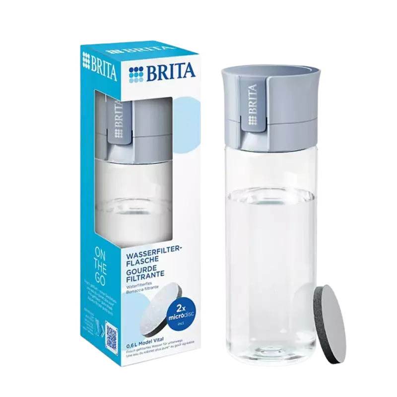 BRITA Vital Waterfilterfles 0,6L Lichtblauw Highlight