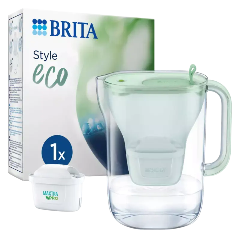 BRITA Style Eco Cool Water Filter Jug Green Meistverkauft