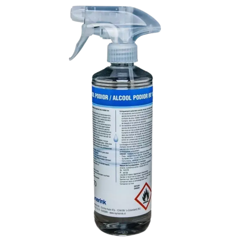 Reymerink Alkohol Podior 80% mit spray trigger 500ml - Spray Nur Für Kurze Zeit