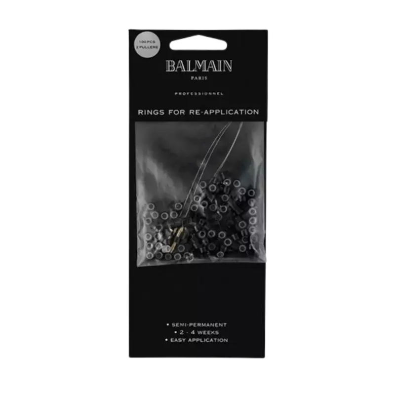 Preis Gesenkt Doublehair by Balmain Balmain Soft Rings 100st Black