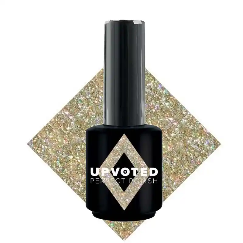 NailPerfect UPVOTED Glitter Collection Soak Off Gelpolish 15ml 195 Golden Girl Finale Aktion