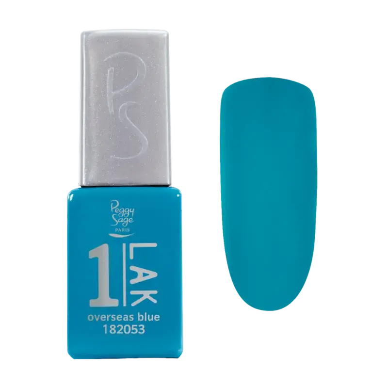 Peggy Sage 1-Lak Semi-Permanent Nail Lacquer 5ml Overseas Blue Neu