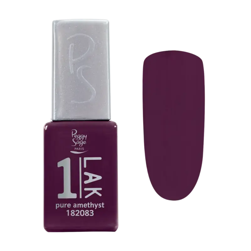 Neu Peggy Sage 1-Lak 3-In-1 Semi-Permanent Nail Lacquer 5ml Pure Amethyst