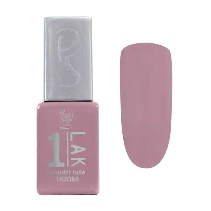 Begrenztes Angebot Peggy Sage 1-Lak 3-In-1 Semi-Permanent Nail Lacquer 5ml Wonder Tulle