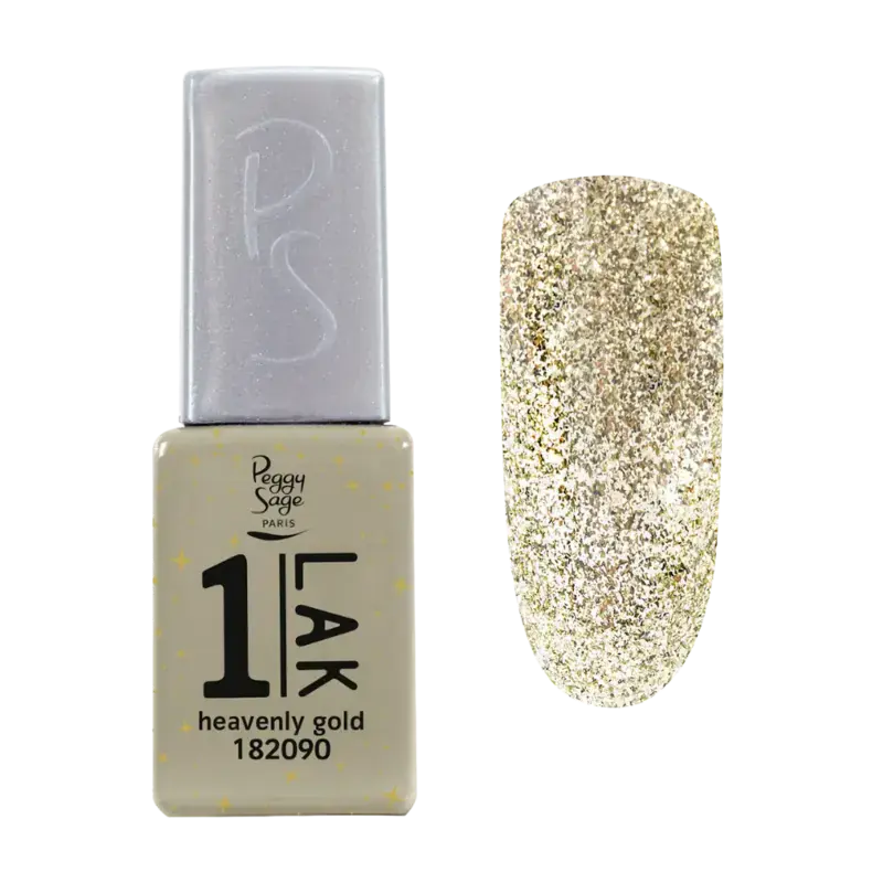 Peggy Sage 1-Lak 3-In-1 Semi-Permanent Nail Lacquer 5ml Heavenly Gold Sale