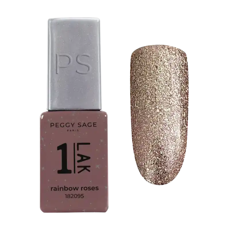 Schneller Versand Peggy Sage 1-Lak 3-In-1 Semi-Permanent Nail Lacquer 5ml Rainbow Roses