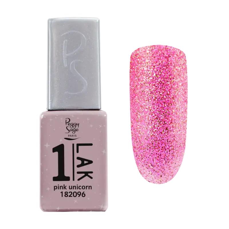 Finale Aktion Peggy Sage 1-Lak 3-In-1 Semi-Permanent Nail Lacquer 5ml Pink Unicorn