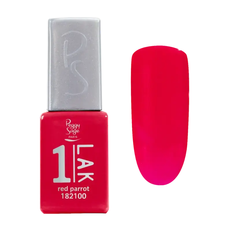 Rabatt Peggy Sage 1-Lak 3-In-1 Semi-Permanent Nail Lacquer 5ml Red Parrot