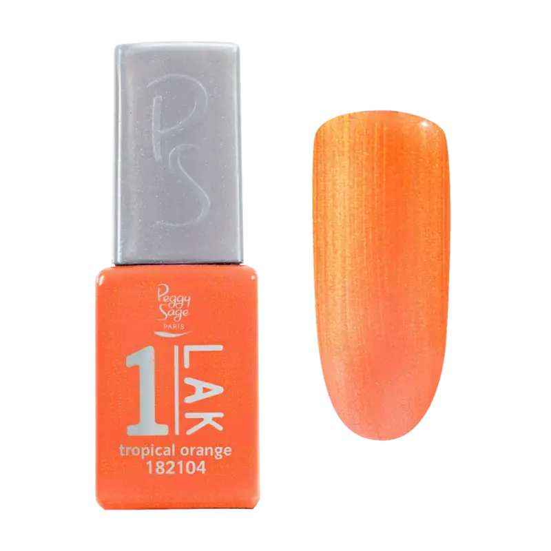Geprüft Peggy Sage 1-Lak 3-In-1 Semi-Permanent Nail Lacquer 5ml Tropical Orange