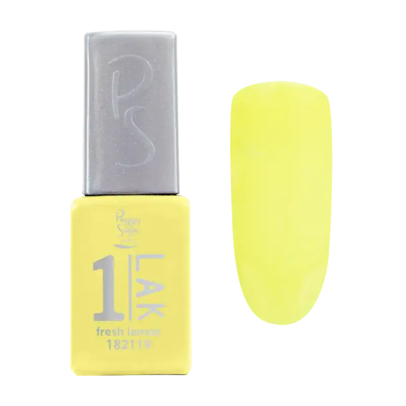 Peggy Sage 1-Lak 3-In-1 Semi-Permanent Nail Lacquer 5ml Fresh Lemon Sale