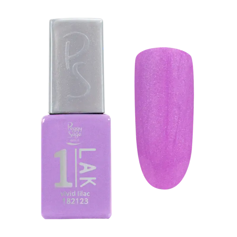 Peggy Sage 1-Lak 3-In-1 Semi-Permanent Nail Lacquer 5ml Vivid Lilac Knallerangebot