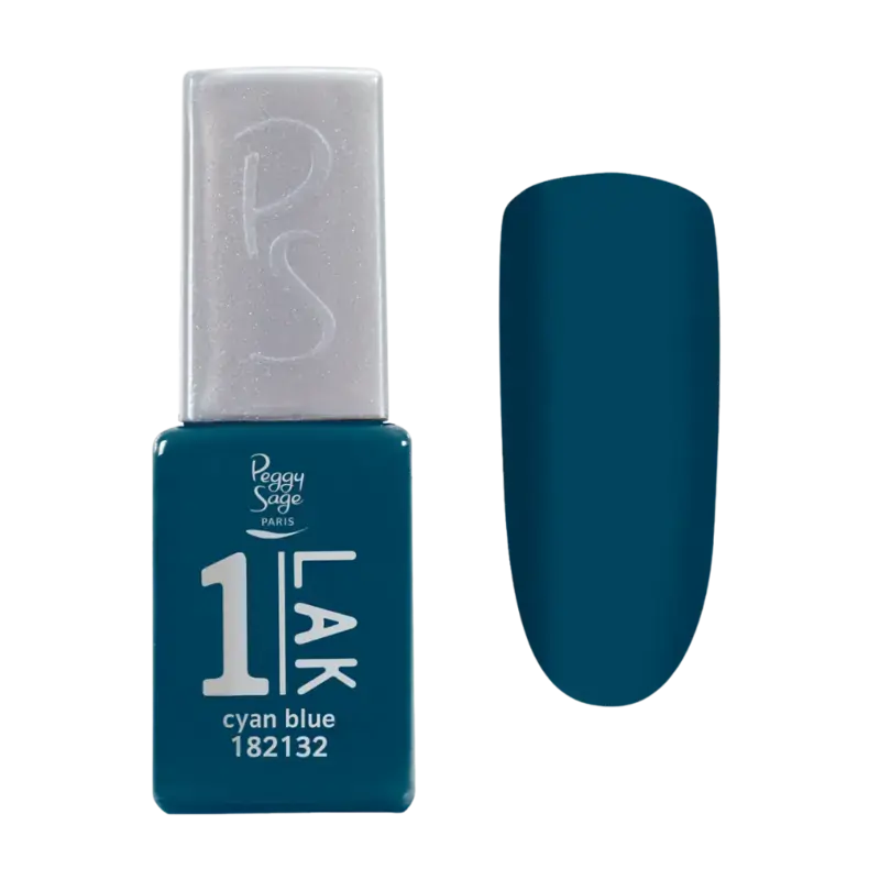 Solange Der Vorrat Reicht Peggy Sage 1-Lak 3-In-1 Semi-Permanent Nail Lacquer 5ml Cyan Blue
