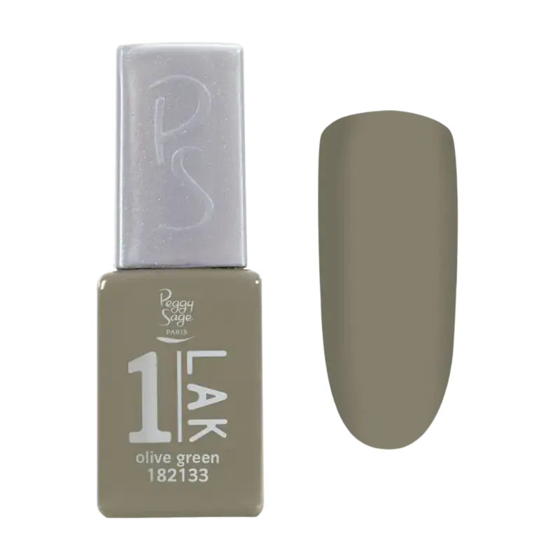 Preisreduziert Peggy Sage 1-Lak 3-In-1 Semi-Permanent Nail Lacquer 5ml Olive Green