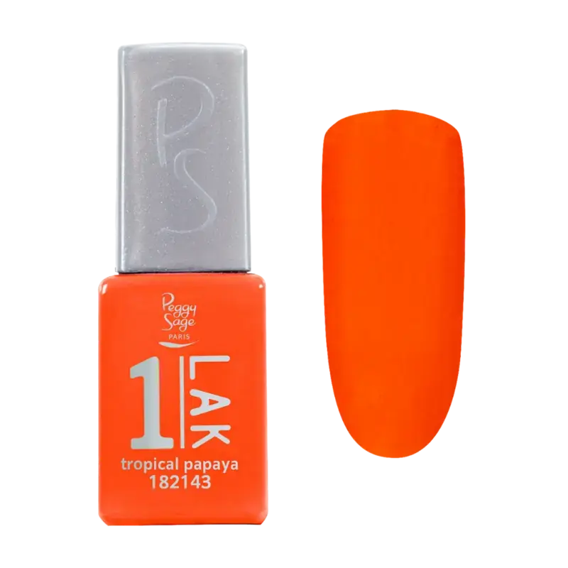Peggy Sage 1-Lak 3-In-1 Semi-Permanent Nail Lacquer 5ml Tropical Papaya Neu