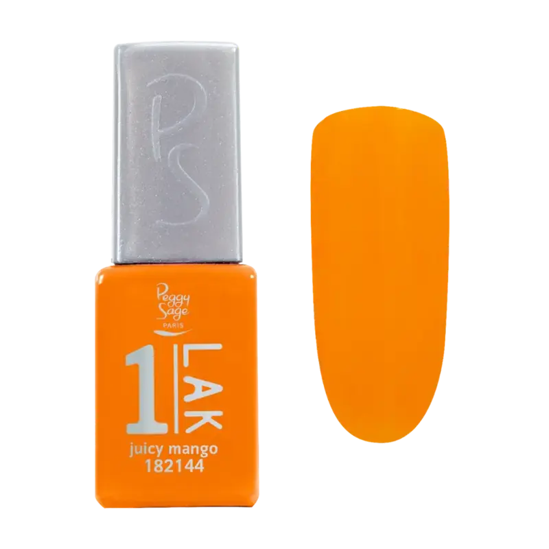 Neue Ware Peggy Sage 1-Lak 3-In-1 Semi-Permanent Nail Lacquer 5ml Juicy Mango