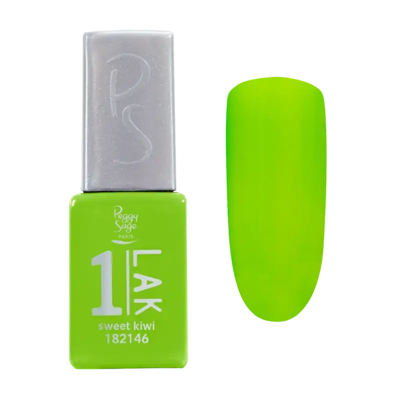 Peggy Sage 1-Lak 3-In-1 Semi-Permanent Nail Lacquer 5ml Sweet Kiwi Must-Have