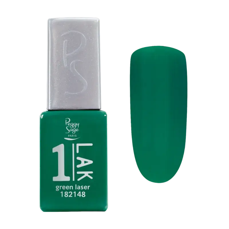 Peggy Sage 1-Lak 3-In-1 Semi-Permanent Nail Lacquer 5ml Green Laser Top-Angebot