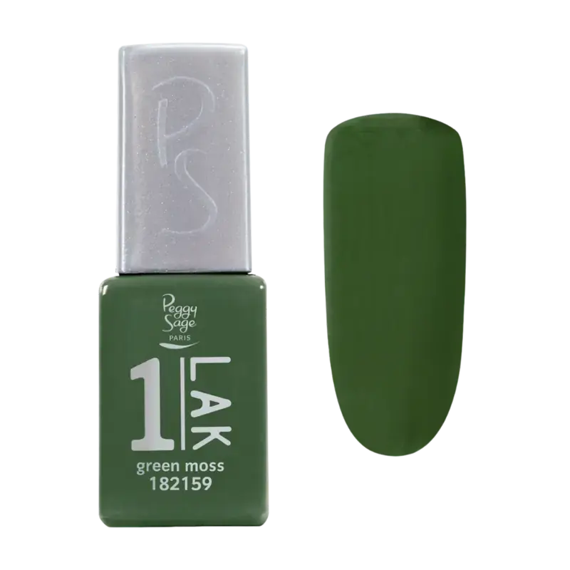 Peggy Sage 1-Lak 3-In-1 Semi-Permanent Nail Lacquer 5ml Green Moss Neu Im Sortiment