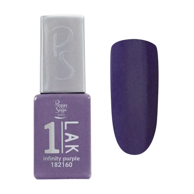 Peggy Sage 1-Lak 3-In-1 Semi-Permanent Nail Lacquer 5ml Infinity Purple Must-Have