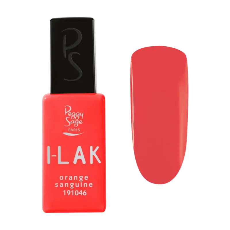 Peggy Sage I-Lak Semi-Permanent Nail Lacquer 11ml Orange Sanguine Neuheit