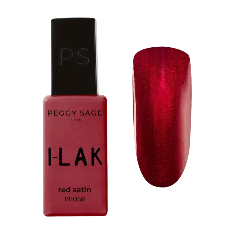 Nur Heute Peggy Sage I-Lak Semi-Permanent Nail Lacquer 11ml Red Satin