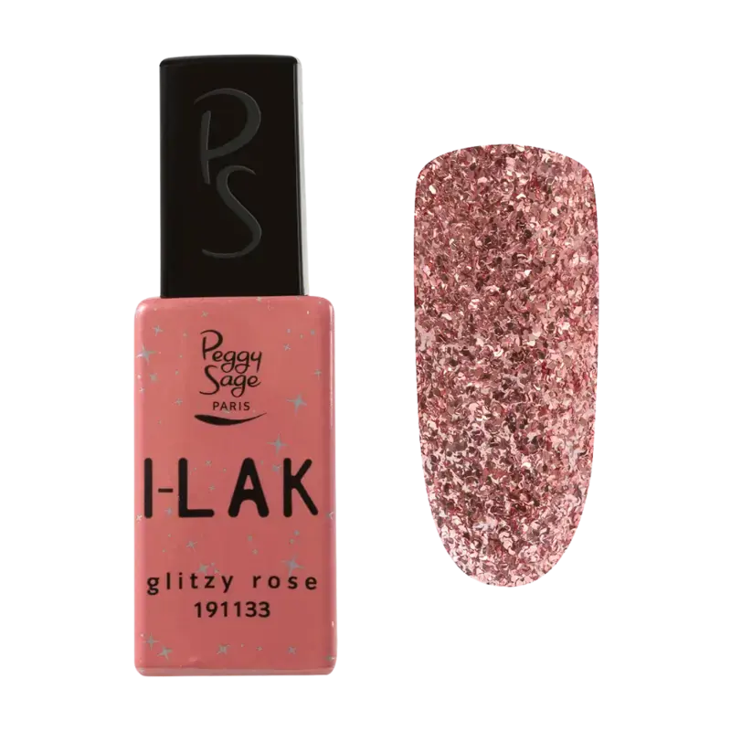 Top-Preis Peggy Sage I-Lak Semi-Permanent Nail Lacquer 11ml Glitzy Rose