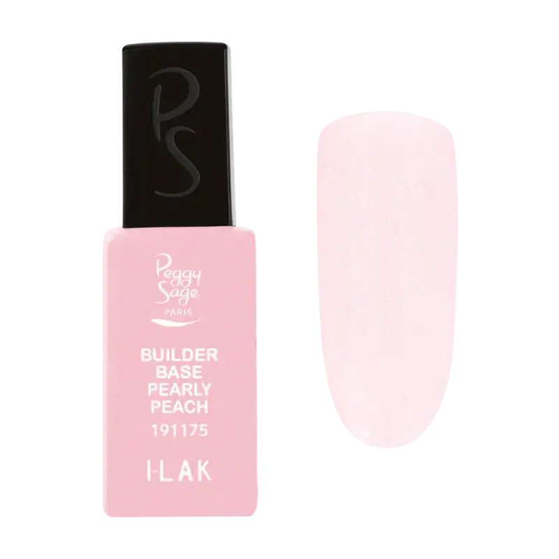 Nur Für Kurze Zeit Peggy Sage I-Lak Builder Base Semi-Permanent Base For A Stronger Hold 11ml Pearly Peach